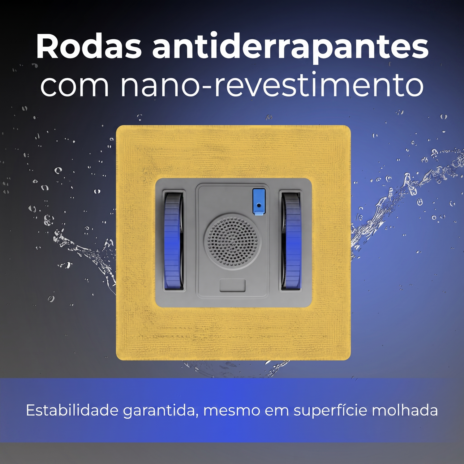 Rodas antiderrapantes com nano-revestimento